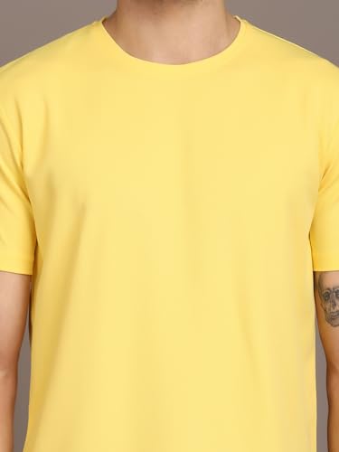 Image of INKKR Men's Solid Regular Fit T-Shirt