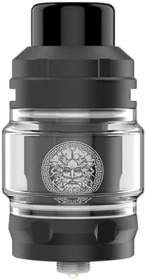 TVDC Geekvape Zeus Sub-Ohm Tank, Leak Proof Technology, Gorgeously Powerful Zeus Tank, Unique Airflow Adjustment Control, 2ml Cartridge No Nicotine, (Pack of 1, Black)