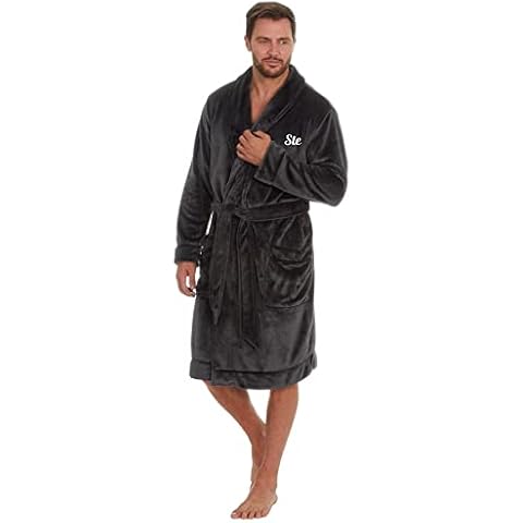 Personalised Hooded Fleece Dressing Gown Cover