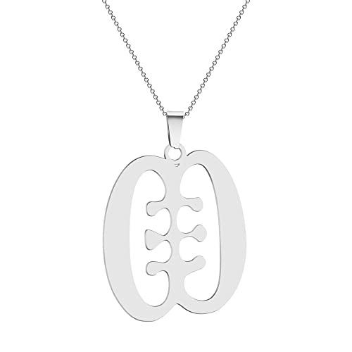 LODMLOER Collar De Símbolo De Mapa Africano Feminidad Estilo Étnico Cadena De Clavícula Joyería De Tendencia, Cadena De Clavícula con Colgante Geométrico Pictográfico, Artículos Africanos Collar Mági