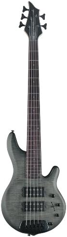 Chaos 5 Series TRAC5SBW 5-String Bass Guitar, Black Wash Satin