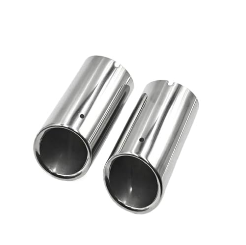Embout d'échappement pour A6 double sortie de pot en acier inoxydable argent