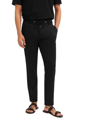 bugatti Herren 4036-36827 Freizeithose, Schwarz, 31W / 32L EU