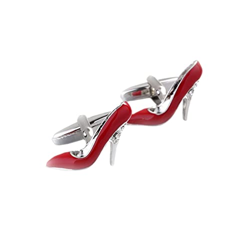 Mancuernillas Vintage para Hombre Daesar Tacones Rojos miniatura 1