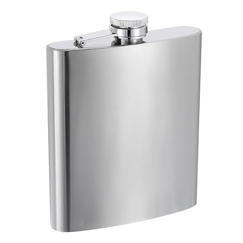 QUARKZMAN Cadera Frasco para Licor 18oz 500ml Inoxidable Acero Plata