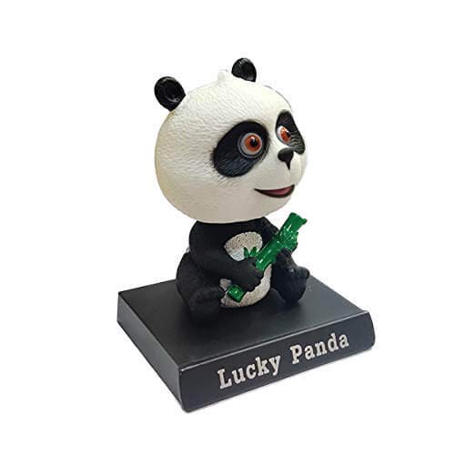 Image of Awestuffs Phone Holder Bobblehead Action Figure for Car Dashboard, Office Desk & Study Table (Pack of 1) (Panda)