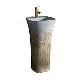 Dimensioni complessive del lavabo su colonna: 40 cm/15,74 x 40 cm/15,74 x 80 cm/31,49 pollici