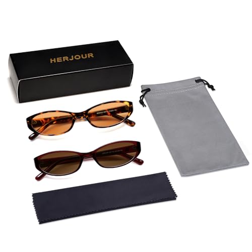 Image of Retro Oval Sunglasses Womens Mens Y2k Trendy Cateye Shades AR82299 | Narrow Round Cute Sunnies,90s 2000s Cool Skinny Frame