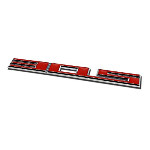 Image of Auto Dynasty Metal Emblem Decal Logo Trim Badge 305 (Red & Silver)