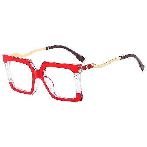 Monturas de gafas ópticas cuadradas MUTYNE con acabado oversize unisex de alta calidad