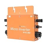 Solar Power Inverters Grid Tie Micro Inverter 800W Control Voltage Automatic Identification Solar Grid Tie Microinverter 120V 230V, Gold