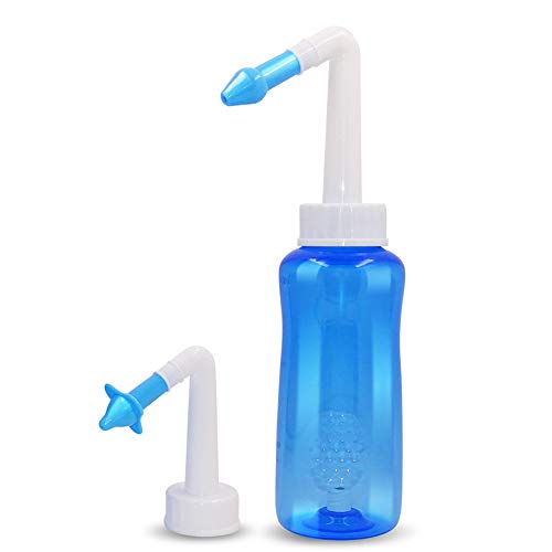 Irrigador Nasal Botella De Lavado Nasal Adulto Ni�o M�dico Cavidad Nasal Limpiador De La Nariz Cuidado Y Hidrataci�n De La Mucosa Nasal (Sin Sal De Limpieza),500ml