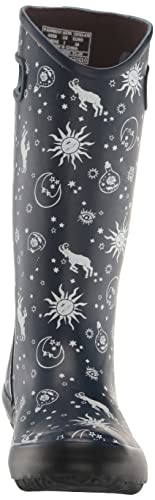 Bogs Womens Rainboot Waterproof Boot Rain, Astro Print-Navy, 9 #TOP1