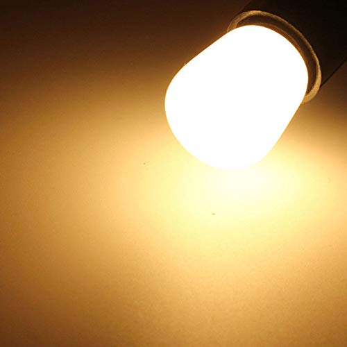 Lxcom Lighting Ceramic E12 Led Refrigerator Bulb 2W Night Light Bulbs 15W Equivalent Warm White 3000K Salt Light Bulb E12 Base Led Appliance Bulb, 110V, Dimmable,6 Pack #TOP4