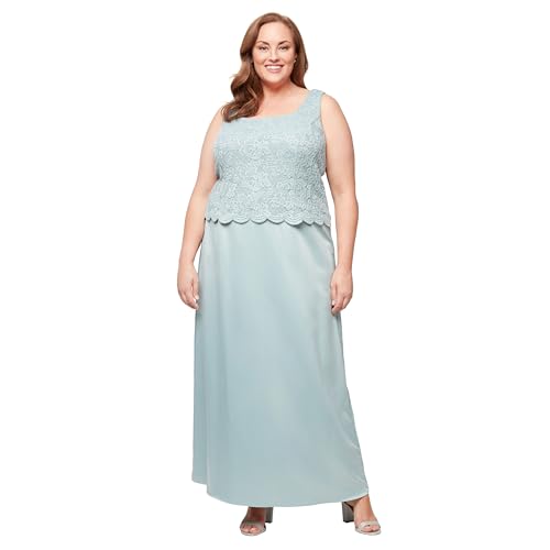 Image of Alex Evenings Womens Two Piece Mother of The Bride Dress with Lace Jacket