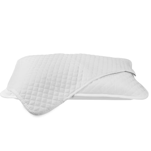 Image of Runhike Pillow Case Compatible with Tempurpedic, Waterproof & Stain Resistant, Machine Washable, Soft Polyester Fibre, White, 29 inch x 19 inch