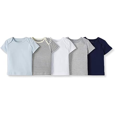 Moon and Back by Hanna Andersson Pack de 5 Camisetas Unisex de Algodón Orgánico Cover