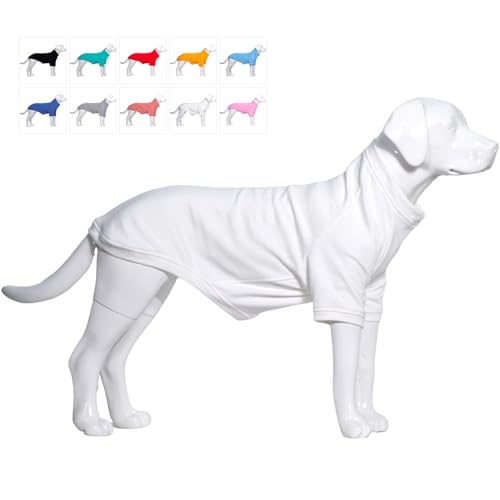 Lovelonglong Dog Pullover Sweatshirt Autumn Winter Cold Weather Dog T-Shirts for Small Medium Large Size Dogs Chihuahua Clothes Off-white XS