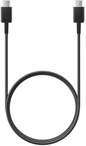 Image of 65W Original SuperFast Type C to C 3.3FT (5A) Charging Cable High-Speed & Data Transfer Compatible with Samsung Galaxy M15,F15,A15,A14,M14,F14,M34,F34,A34,A54,S21 Fe 5G,S22,S23 Type-C PD Cord,Black
