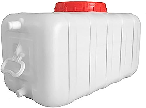 GLETSF Stoccaggio dell'Acqua con Rubinetto Serbatoio di stoccaggio dell'Acqua Portatile Contenitore di stoccaggio dell'Acqua in plastica Spessa Contenitore di Emergenza per barili d'Acqua (25L)