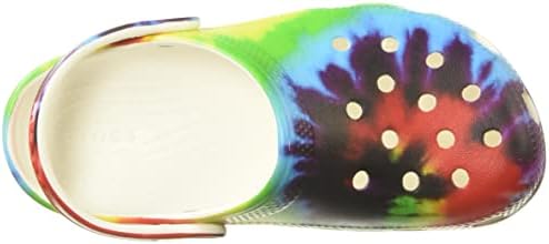 Crocs Classic Tie Dye Clogs (Toddler), Rainbow Tie Dye, 7 Toddler | Image 4