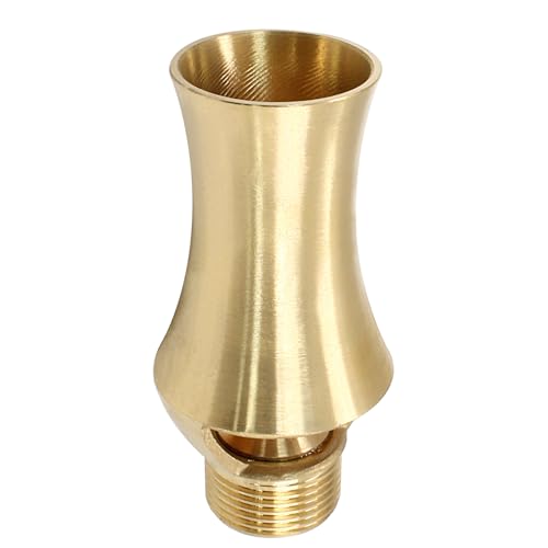 Waziaqoc Têtes de buse de fontaine en laiton, tour de glace, arroseur en cascade de cèdre pour décoration de jardin et d'extérieur (1,27 cm, 1,9 cm)