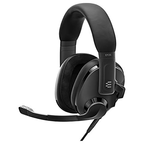 EPOS H3 Closed Acoustic Gaming Headset with Noise-Cancelling Microphone - Plug & Play Audio - Around The Ear - Adjustable, Ergonomic - for PC, Mac, PS4, PS5, Switch, Xbox - Onyx Black Cover