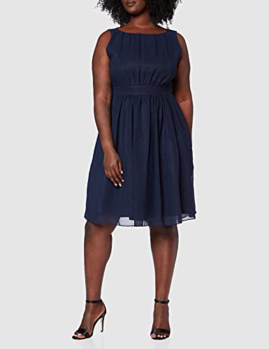 Swing Vestito Donna, Blu (marine 300), S (Taglia