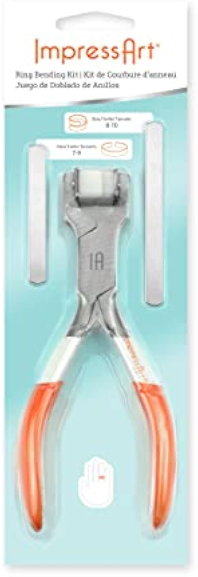 ImpressArt - Ring Making Kit for Jewelry Making, Bending and Wrapping Metal Tools Includes 8 Metal Ring Blanks