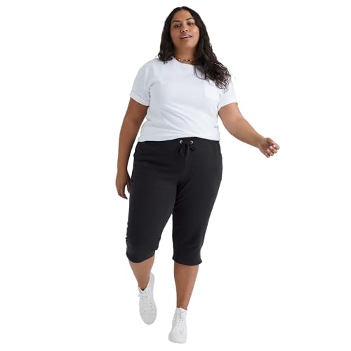 Just My Size Women's Plus-SizeFrench Terry Capri with Pockets
