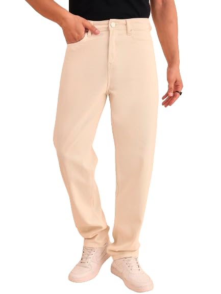 Image of Style Quotient Men Relaxed Fit High Rise Cotton Jeans