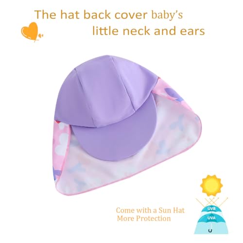 Image of UMELOK Baby Girl Swimsuit Infant UPF 50+ Bathing Suit Size Months