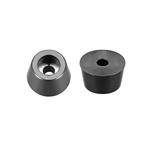 uxcell Rubber Feet Bumpers Pads D12x10xH7mm Black 12pcs