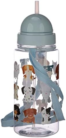 Kids Sipper Bottle Water Bottle with Flip Straw for Children Leak Proof Reusable Dog Squad Sipper Bottle 450ml Kids School Outdoor BPA Free - Image 3
