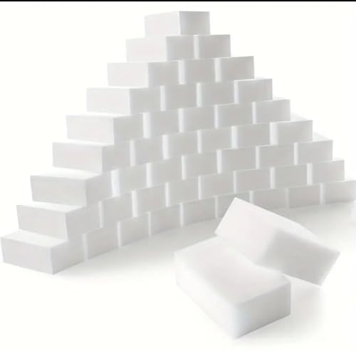 Image of Esponjas Magicas. Paquete de 25 esponjas de melamina,esponjas magicas, pared,producto borradores magicos,limpieza para cocina, bano, paredes,Zapatos,Extra gruesas y duraderas,Solo agua