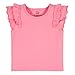 Gerber Baby Girls' Toddler 2-Pack Double Ruffle Tops, White/Pink, 4T
