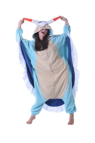 Hstyle Unisexe Adulte Onesie Anime Kigurumi Costume Cosplay Animaux Pyjama À Capuche Vêtements De Nuit Nouveau lièvre de mer S
