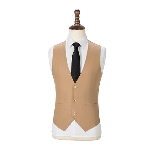 Men Suit Vest Summer Leisure Cotton Linen Beach Wedding Waistcoat Casual Vest For Men Groomsmen Vest2