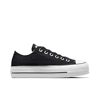 Converse Women's Chuck Taylor All Star Lift Sneakers, Black/White/White, 7.5 Medium US