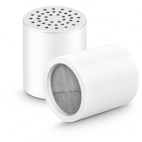 Image of 20 Stage Tap & Shower Filter Replacement Cartridge, Pack of 1 | Removes Chlorine Fluoride Heavy Metal, Hard Water Treatment, High Output Bath Cartridges, Skin Hair Care
