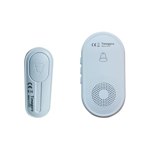 Timegyro Lighted Wireless Doorbell for Home, Easy installation, Waterproof, Adjustable Volume, Electronic Door Bell Button for Home/Classroom Cover