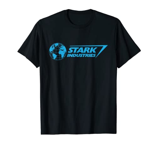 Marvel Iron Man Stark Industries Logo Blue Camiseta
