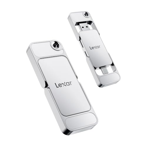 Lexar D70E 512GB Dual Drive External SSD, Up to 2000MB/s Read and 1300MB/s Write, Durable Metal Housing Design, Cable-Free Portable SSD for USB Type-C/Type-A Devices, Compatible with iPhone 17 - Image 8
