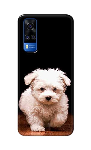 Image of PRINTFIDAA� Printed Hard Back Cover Case for Vivo Y51 (2020) | Vivo Y51A | Vivo Y31 Back Cover (Puppy Dog) -2808