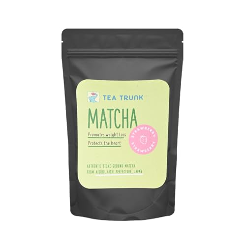 Image of Tea Trunk Matcha Green Tea | Pure Ceremonial Grade Japanese Matcha (Strawberry)