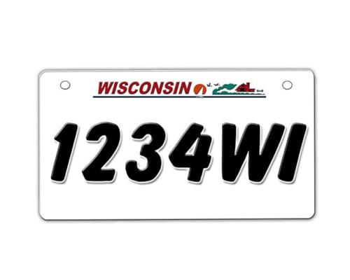 onestopairbrushshop Wisconsin ATV Custom Metal Tag