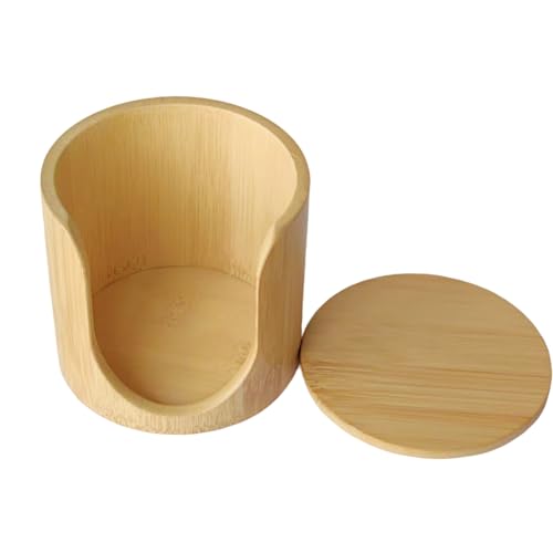 Soporte para almohadillas de algodón - Almacenamiento de suministros de maquillaje, de almacenamiento | Para mujeres, señoras, esposas, madres, amantes de la belleza, hogar, sala de estar, aparta