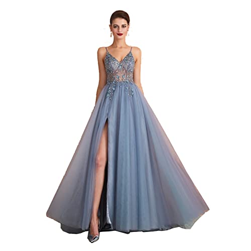 Robe maxi col en v fente ajustable pour sublimer la silhouette