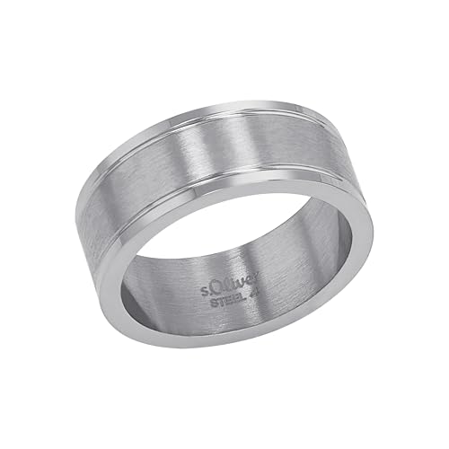 Bague en acier inoxydable homme s.Oliver idée cadeau parfaite avec son écrin