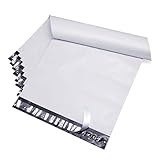 White Shipping Bags, Poly Mailers Mailing Envelopes Self Seal Waterproof Durability Multipurpose Envelopes(14 * 15 inch, 100 PCS)